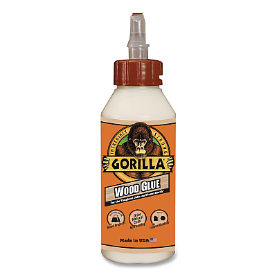 Gorilla Wood Glue, 8 oz, Dries Light Tan (6200001)