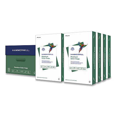 Hammermill Premium Color Copy Print Paper, 100 Bright, 28 lb Bond Weight, 8.5 x 14, Photo White, 500 Sheets/Ream, 8 Reams/Carton (102475CT)