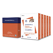 Hammermill Premium Inkjet and Laser Printer Paper, 97 Bright, 24 lb Bond Weight, 8.5 x 11, White, 500 Sheets/Ream, 5 Reams/Carton (166140CT)