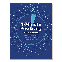 Quarto Guided Journal: 3-Minute Positivity - Transform Your Life by Changing Your Thoughts, Blue Cover, (96) 8 x 6 Sheets (978078584204)