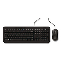 Incase Designed by Microsoft Wired Desktop 600 Keyboard and Optical Mouse Combo, USB, Black (APB00001)