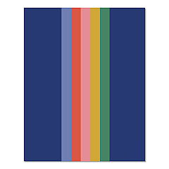 Bold Stripe Monthly Planner, 9.5 x 7.5, Multicolor Cover, 12-Month (Jan to Dec): 2026 (58510)