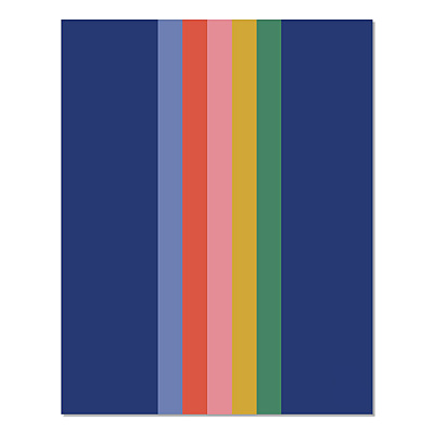 Bold Stripe Monthly Planner, 9.5 x 7.5, Multicolor Cover, 12-Month (Jan to Dec): 2026 (58510)