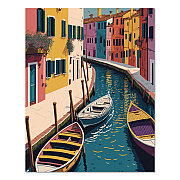 Colorful Canal Monthly Planner, 9.5 x 7.5, Multicolor Cover, 12-Month (Jan to Dec): 2026 (58527)