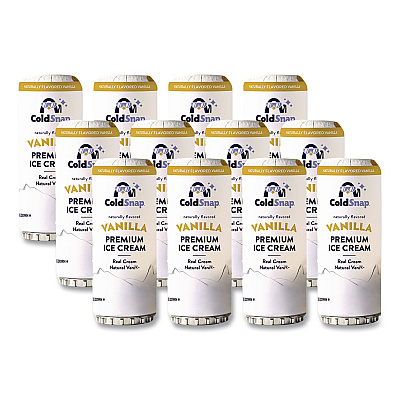 Ice Cream Pod, Vanilla, 5.2 oz Single Serve Pod for ColdSnap Machine, 12/Carton (600038)