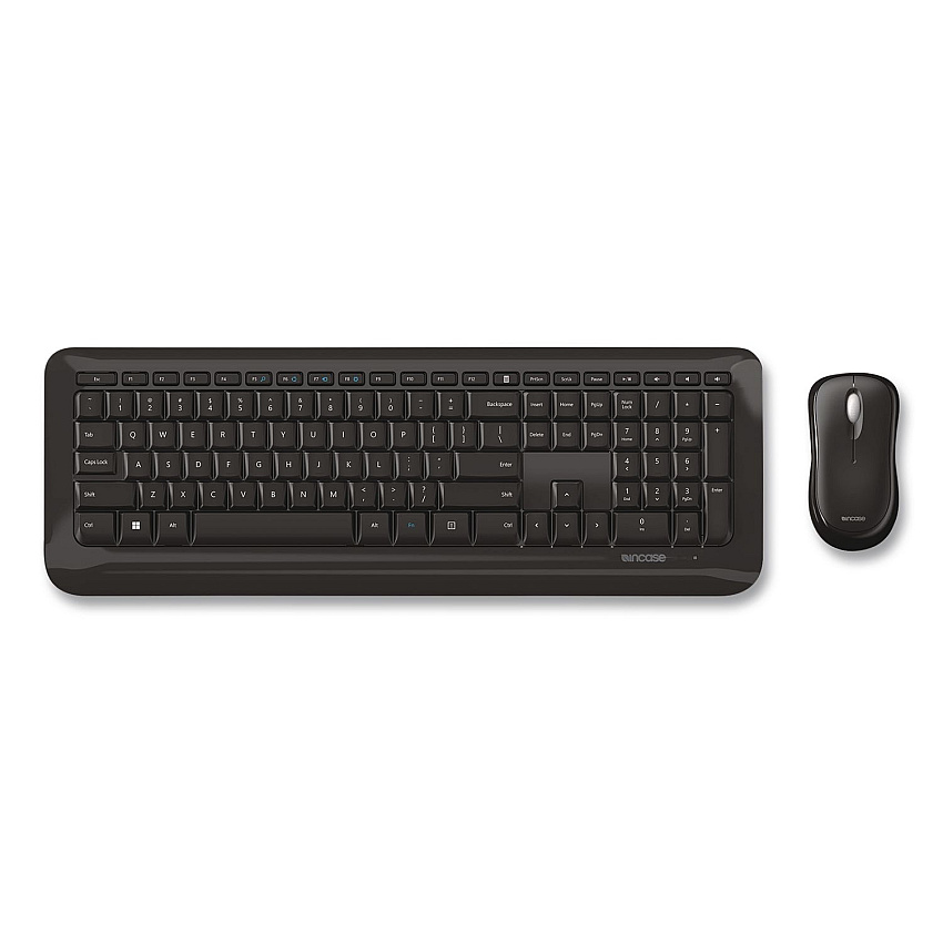 Incase Designed by Microsoft Wireless Desktop 850 Keyboard and Optical Mouse Combo, 2.4 GHz Frequency/15 ft Wireless Range, Black (PY900001)