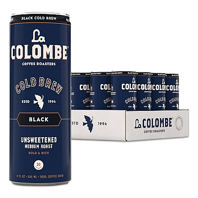 La Colombe Cold Brew Coffee, Black, 11 oz Can, 12/Carton (LCT00535)