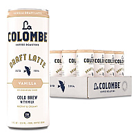 La Colombe Draft Latte Cold Brew, Vanilla Latte, 11 oz Can, 12/Carton (LCT30502)