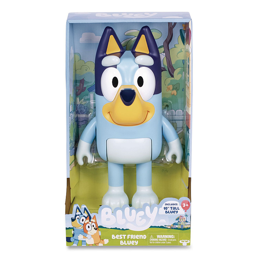Series 10 My Best Friend Bluey Plastic 10" Figure, Ages 3 and Up (176404)