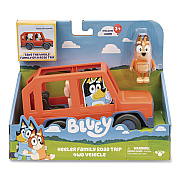 Bluey Series 11: Heeler Family Road Trip 4WD Vehicle, Ages 3 and Up, 2 Pieces (176614)