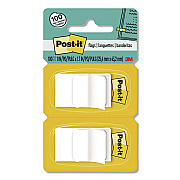 Post-it Flags Standard Page Flags in Dispenser, 1" Wide, White, 50 Flags/Dispenser, 2 Dispensers/Pack, 24 Packs/Carton (680WE2CT)
