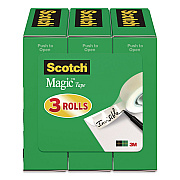 Scotch Magic Tape Refill, 1" Core, 0.5" x 36 yds, Clear, 108 Rolls/Carton (810H3CT)