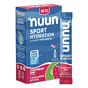 nuun Sport Hydration Electrolyte Powder Drink Mix, Strawberry Kiwi, 0.19 oz Stick, 10/Box (02394)