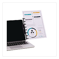 NoteTower Monitor Document and Note Holder, Hold Up to 4 Legal Size Sheets, Plastic, Black (NTR2001)