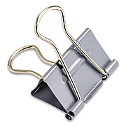 Officemate EZ Binder Clips, Large, Gray, 16/Pack (99216)