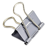 Officemate EZ Binder Clips, (25) Small (0.75"), (25) Medium (1.25"), (5) Large (2"), Gray, 55/Pack (99260)