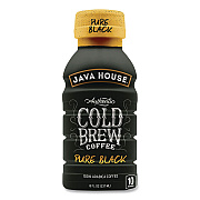 Java House Cold Brew Coffee, Pure Black, 8 oz Bottle, 24/Carton (HFP01781)