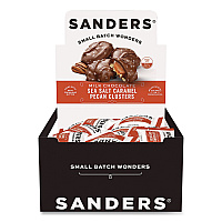 Performance Food Group Small Batch Wonders Snack-Size Sea Salt Caramel Pecan Cluster, 48 Pieces, 24 oz Box (MRY27160)