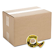 Scotch Double-Sided Permanent Tape in Handheld Dispenser, 1" Core, 0.5" x 37.5 ft, Clear, 72/Carton (137CT)