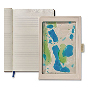 Lifelines Shake It Up Sensory Journal, Interactive Blue/Green Color-Fusing Oil Ocean, Narrow Rule, Cream Cover, (80) 8 x 5 Sheets (160103)
