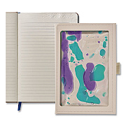Lifelines Shake It Up Sensory Journal, Interactive Blue/Purple Color-Fusing Oil Ocean, Wide/Legal Rule, Cream Cover, (80) 8 x 5 Sheets (160109)