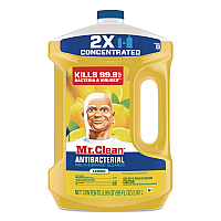Mr. Clean Multi-Surface Antibacterial Cleaner, Lemon Scent, 99 oz Jug (18551)