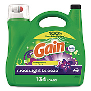 Gain Liquid Laundry Detergent, HE Compatible, Moonlight Breeze, 194 oz Bottle (19112)
