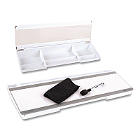 Quartet Flip-Top Glass Dry Erase Desktop Pad, 18 x 6, White Surface (Q090F04R)