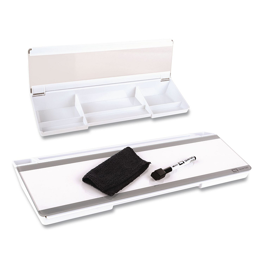 Quartet Flip-Top Glass Dry Erase Desktop Pad, 18 x 6, White Surface (Q090F04R)