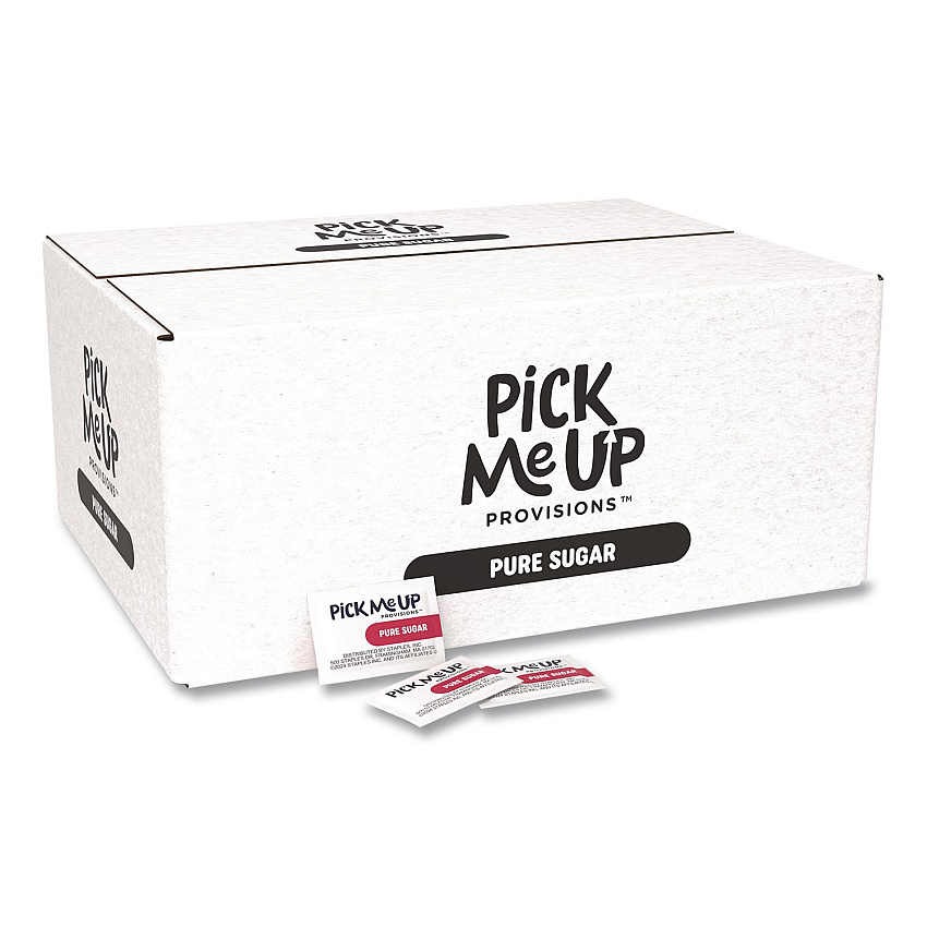 Pick Me Up Provisions Pure Sugar Packets, 0.1 oz, 2,000/Box (PM62431)