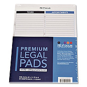 Re-focus the Creative Office Premium Legal To-Do/Appointment List Pads, List Format, (30) Light Blue/Dark Blue/White Marble 8.5 x 11 Sheets, 2/Pack (BLUELEGALPAD)