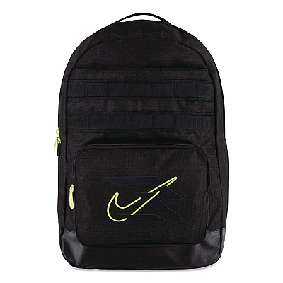 3BRAND Russell Wilson Nike Pro Laptop Backpack, Fits Devices Up to 17", 13 x 7 x 19, Black/Green (9AT047023)