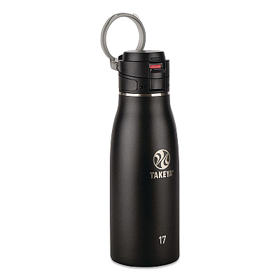 TAKEYA Traveler Stainless Steel Vacuum Insulated Travel Mug, 17 oz, Onyx (51273)