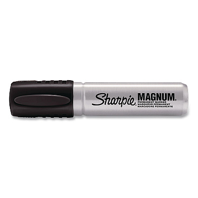 Sharpie Magnum Permanent Marker, Broad Chisel Tip, Black, 72/Carton (44001CT)