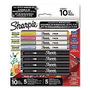 Sharpie Creative Markers, Assorted Tips, Assorted Colors, 10/Pack (2205174)