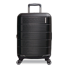 AMERICAN TOURISTER Stratum 2.0 Hardside Spinner Suitcase, 15 x 9.5 x 22, Jet Black (1423481465)