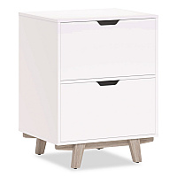 Thomasville Whitney 2-Drawer Lateral File Cabinet, Letter/Legal Size File Drawers, 23.75" x 20" x 31.25", White (SPLSWHLFTV)