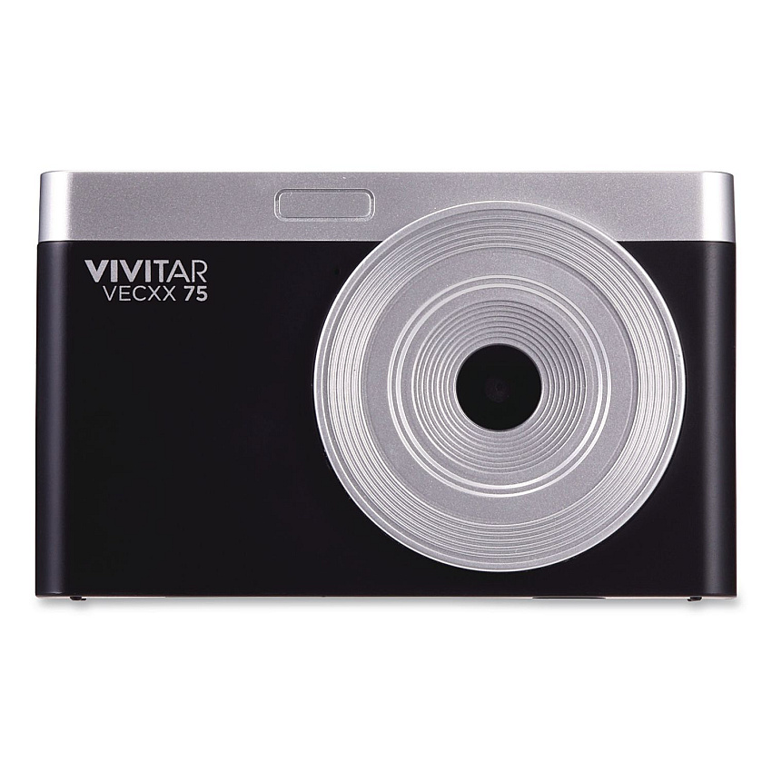 Vivitar Point Shoot Digital Camera, Black (VECXX75BLK)