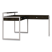 Whalen Asherton L-Shaped Corner Desk, 60" x 60" x 35.88" (Left) and 30" (Right), Fawn Aged Oak/Titanium (SPUSASHD)