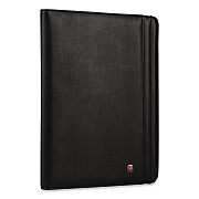 Wenger Merit Vinyl Padfolio, 8.5 x 11 Pad, 10.2 x 13, Open Style Closure, Black (601388)