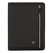 Wenger Amelie Polyester Padfolio with Zipper Closure, 8.5 x 11 Pad, 10.2 x 13, Zipper Closure, Black (601676)