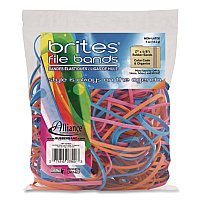 Alliance Rubber Rubber Rubber Reusable Solutions File Bands, Size 117B, Assorted Colors, 50/Pack (509906)
