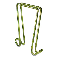 Artistic Double-Sided Coat Clip Cubicle Accessory, Metal, Brass (AOPT1309)
