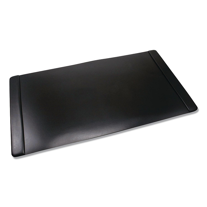 Advantus Faux Leather Desk Pad with Side Rails, 36" x 20", Black (75868)