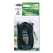 Belkin CAT5e Snagless Molded Patch Cable, 14 ft, Black (A3L791B14BLK)