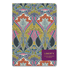 Chronicle Books Liberty London Embroidered Cover Journal, Ianthe Bloom Artwork, Medium/College Rule, Multicolor Cover, (50) 10 x 7 Sheets (978073537686)
