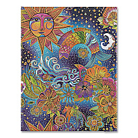 Chronicle Books Paperblanks Hardcover Journal, Laurel Burch Celestial Magic Artwork, Medium/College Rule, Multicolor Cover, (72) 9 x 7 Sheets (978143979691)