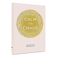 Chronicle Books Guided Journal: Calm the Chaos - A Daily Practice for a More Peaceful Life, White/Gold Cover, (72) 7 x 5 Sheets (978145216995)