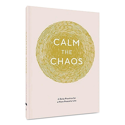 Chronicle Books Guided Journal: Calm the Chaos - A Daily Practice for a More Peaceful Life, White/Gold Cover, (72) 7 x 5 Sheets (978145216995)