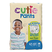 Cuties CutiePants Refastenable Training Pants for Boys, 4T-5T, 38 lbs to 50 lbs, 76/Carton (CR9007)